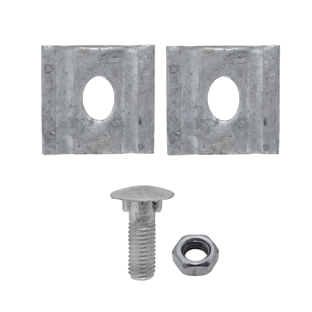 Brida 1-Perno-Hex3/4p 45x46x5mm Largo-38mm M12 para Sujecion Postacion 2