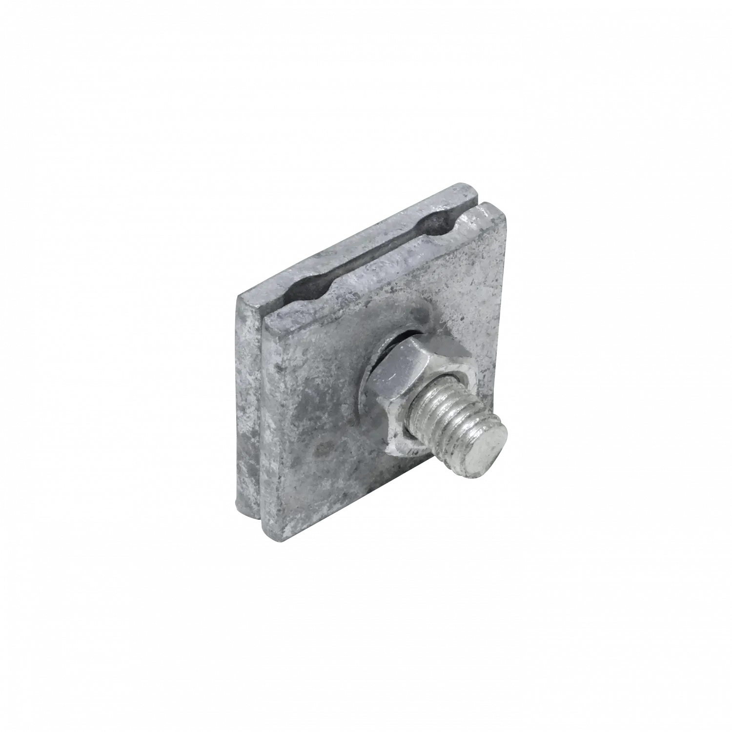 Brida 1-Perno-Hex3/4p 45x46x5mm Largo-38mm M12 para Sujecion Postacion 4