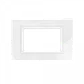 KALOP Placa Zen 3-Puestos Basica Blanco Tapa 3-Modulo 128x89mm KS41510 - Miniatura 3
