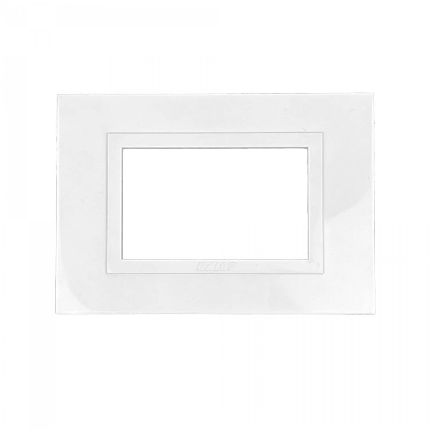 KALOP Placa Zen 3-Puestos Basica Blanco Tapa 3-Modulo 128x89mm KS41510 3