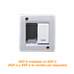 KALOP Blanco Pulsador N/A Unipolar Timbre 16A 250V req/KEP-A KL40130 - Miniatura 2