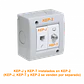 KALOP Blanco Toma Catv Pin Fino F-F Coaxial F-H/F-H req/KEP-A KL40291 - Miniatura 2