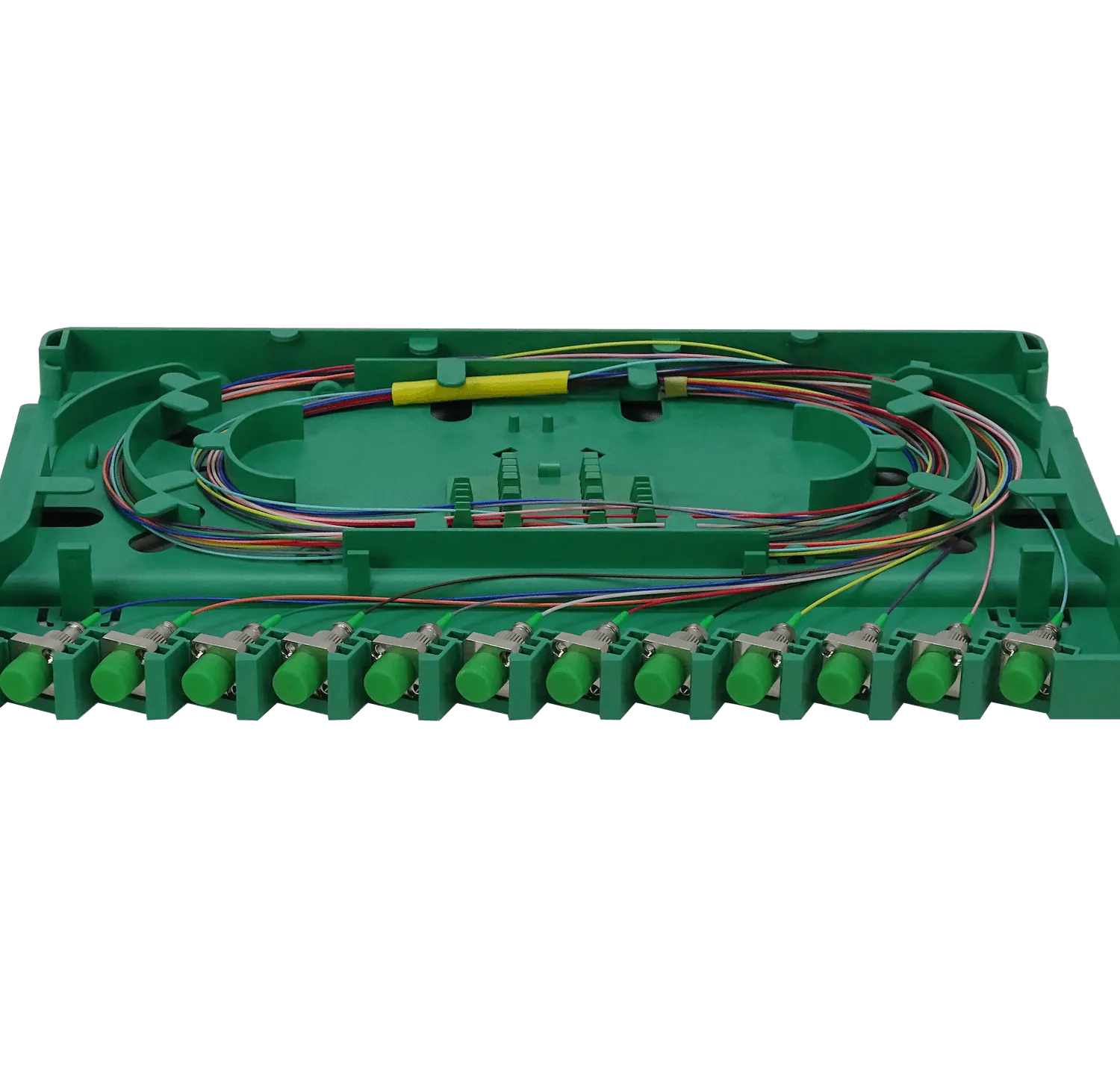 Bandeja 12-FC/APC para Cabecera tipo ODF incluye pigtails-SM y coplas 2