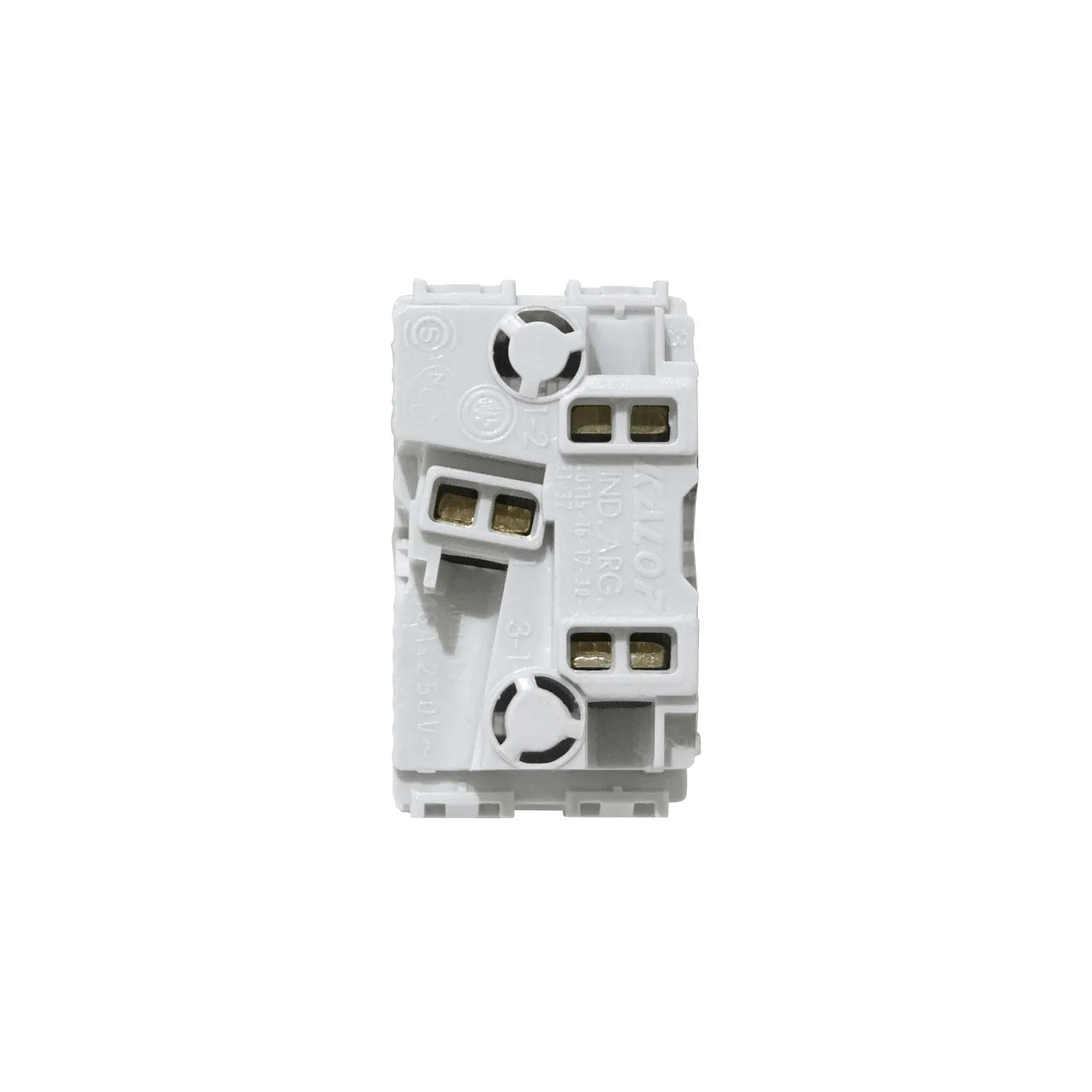 KALOP Blanco Unipolar 9/24 3pin Interruptor 16A 250V req/KEP-A KL40115 4