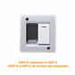 KALOP Blanco Unipolar 9/12 2pin Interruptor 16A 250V req/KEP-A KL40100 - Miniatura 2