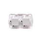 KALOP 9/15 Boton Switch Doble Sobrepuesto Blanco Tekna IP20 KS39651 - Miniatura 4