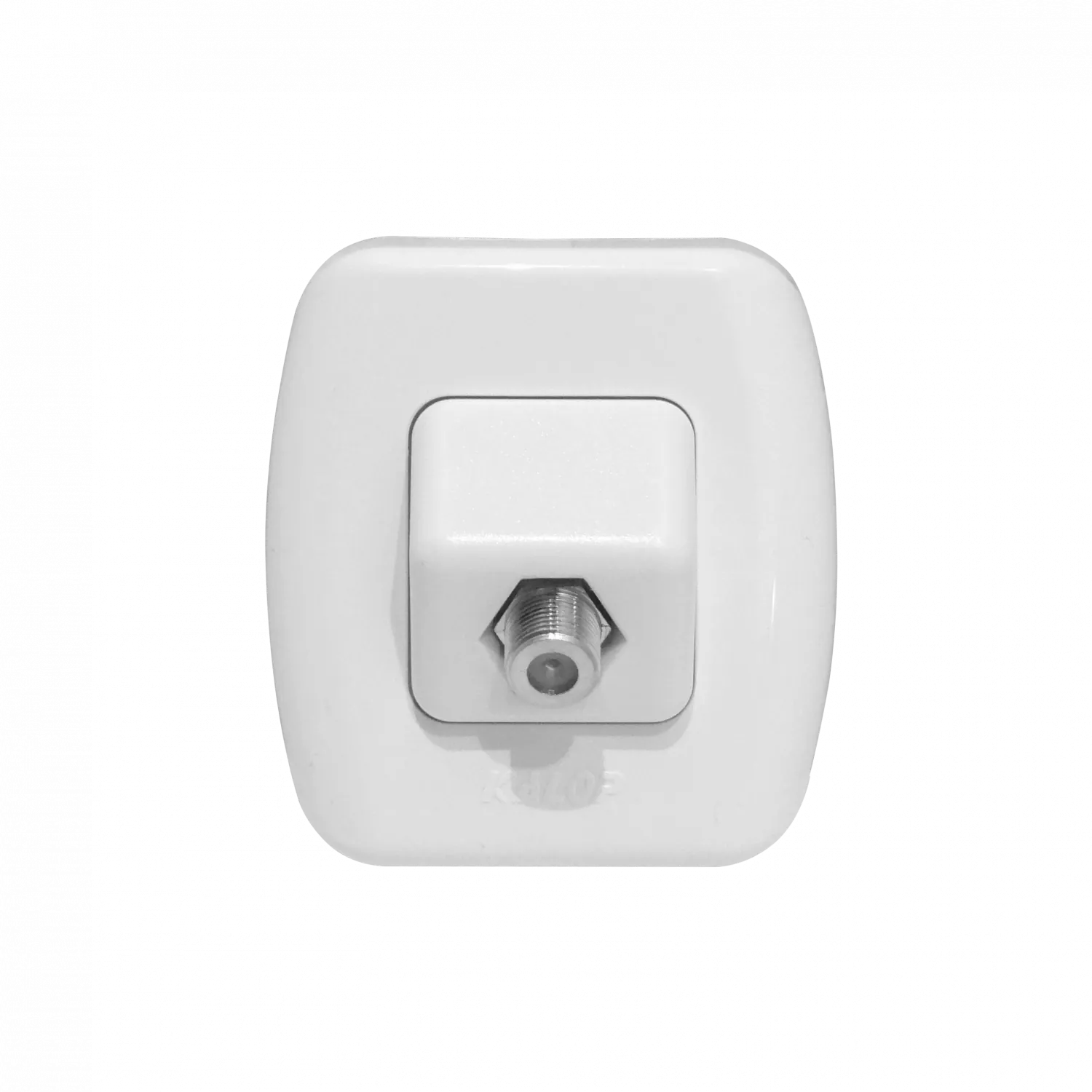 KALOP Roseta Blanco Toma Catv Pin Fino F-F Coaxial F-H F-H KS39655 3