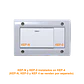 KALOP s/Tapa 4-Modulos Caja Gris IP40 4-Puestos Sigma KL42023 - Miniatura 2