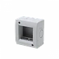 KALOP s/Tapa 2-Modulos Caja Gris IP40 2-Puestos Sigma KL42013 - Miniatura 4