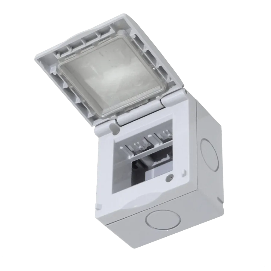 KALOP c/Tapa 2-Modulos Caja Gris IP55 2-Puestos Sigma KL42213 3