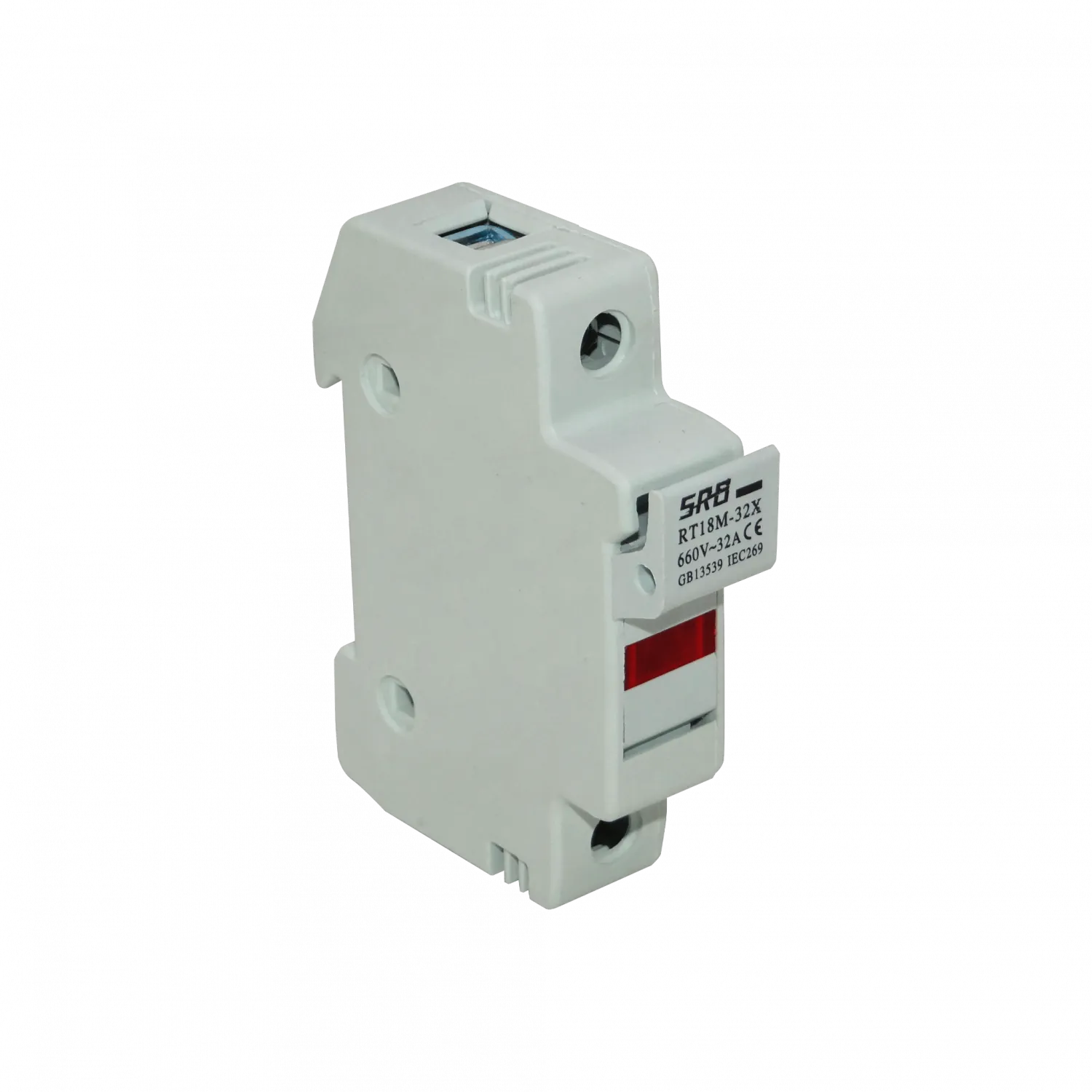 1x32A 10x38mm2 E91/32 660V Base para Fusible Cilindrico en Riel Din 3