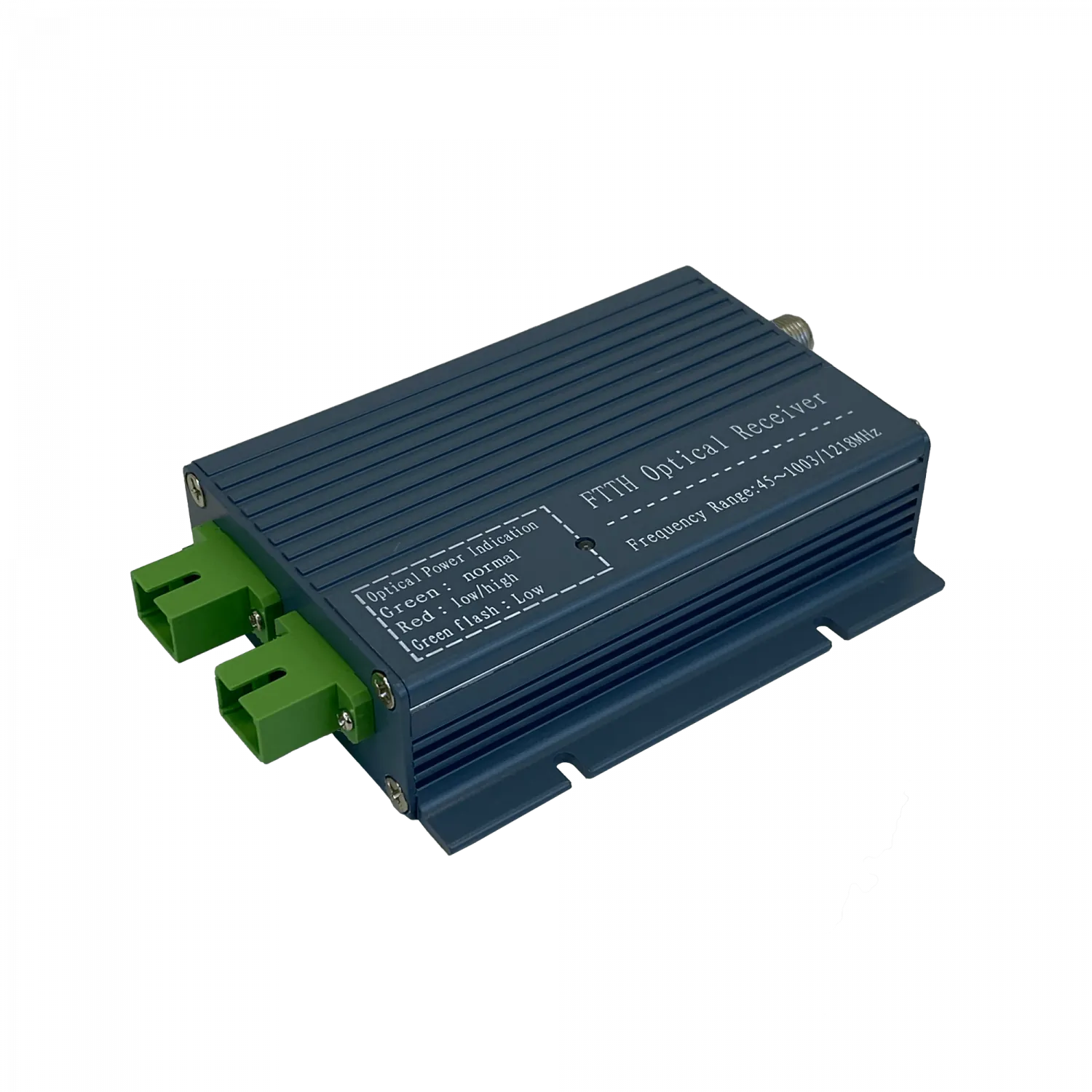 Receptor FTTH Activo, SC/APC F-Hembra, 1270-1577nm, 47-1002MHz, Requiere 12V 3