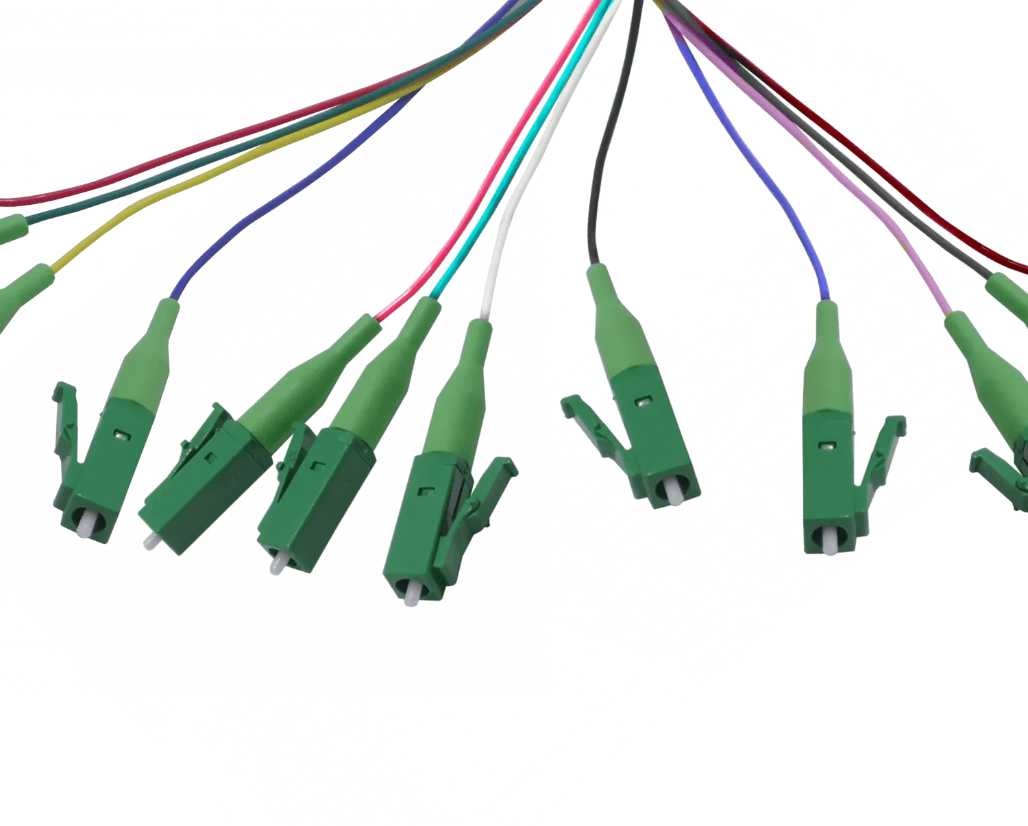 LC/APC SM 1,5mt 12-unid Pigtail MonoModo SingleMode 12-Colores-distint 2