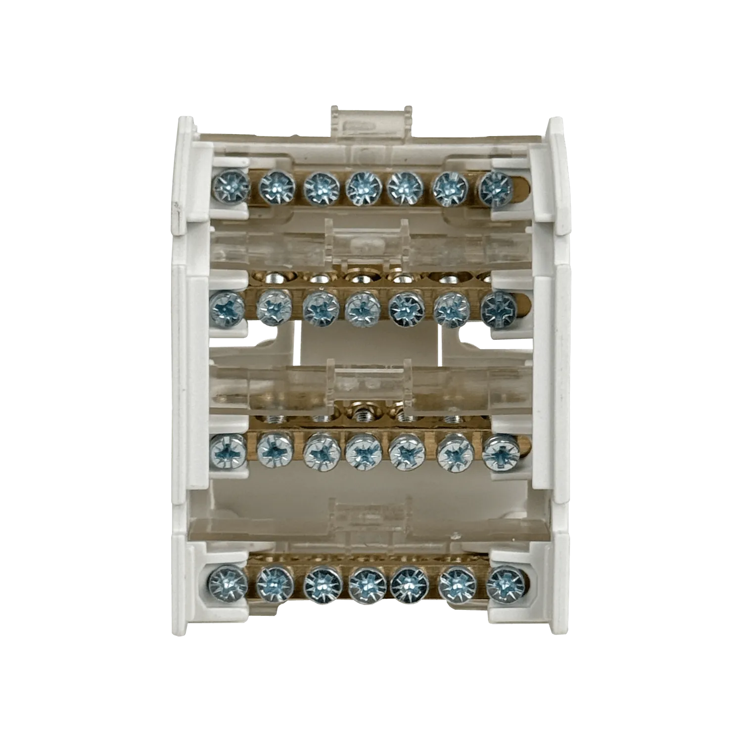 4x7-Polos Repartidor Tetrapolar 125A 40grado-C 500V 1,5-25mm2 ipk 20KA 4