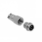 Conector GX12 Macho Volante de 3 Pines Soldable GX12MV-3 - Miniatura 4