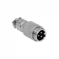 Conector GX12 Macho Volante de 3 Pines Soldable GX12MV-3 - Miniatura 2
