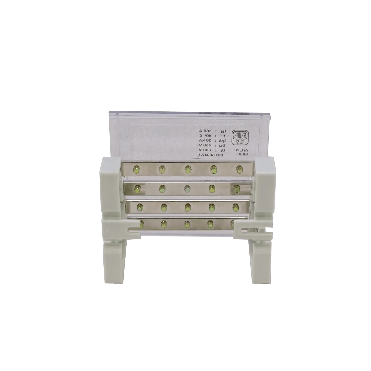 GC 4x5-Polos Repartidor Tetrapolar 180A 40ºC 4