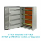 Chasis interno Tibox ST-825 743x529mm con 4 riel din 53cm para tablero ST6-825 - Miniatura 2