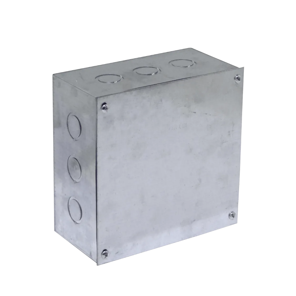 B22 Caja 200x200x100mm c/Tapa-205x205mm Zincada Metalica 2