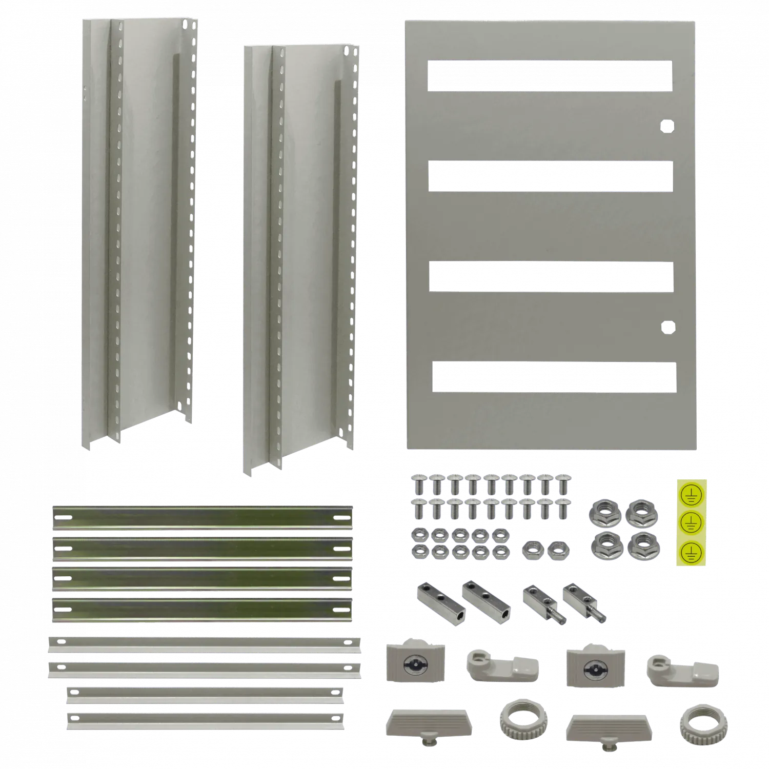 Chasis interno Tibox ST-825 743x529mm con 4 riel din 53cm para tablero ST6-825 6