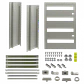 Chasis interno Tibox ST-825 743x529mm con 4 riel din 53cm para tablero ST6-825 - Miniatura 6