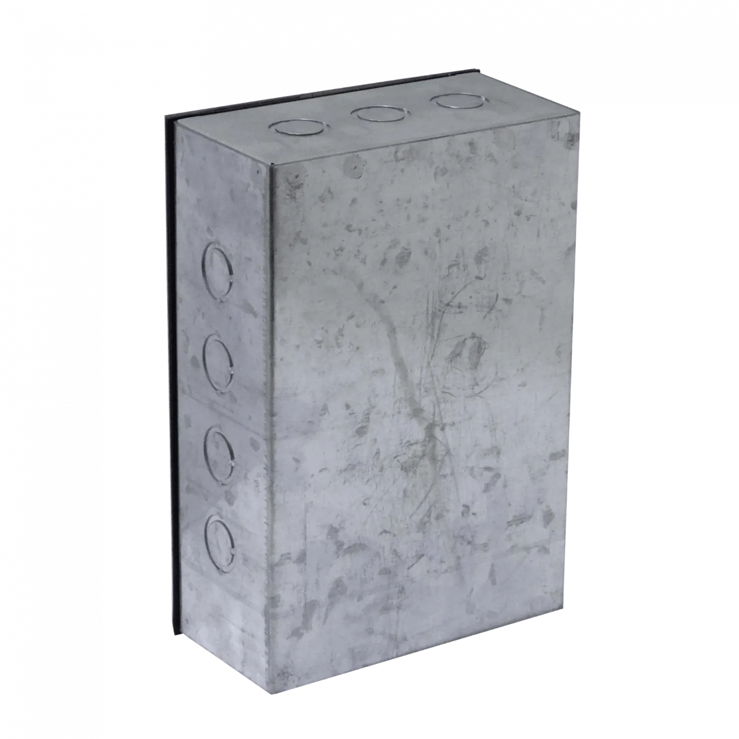 B23 Caja 300x200x100mm c/Tapa-305x205mm Zincada Metalica 2