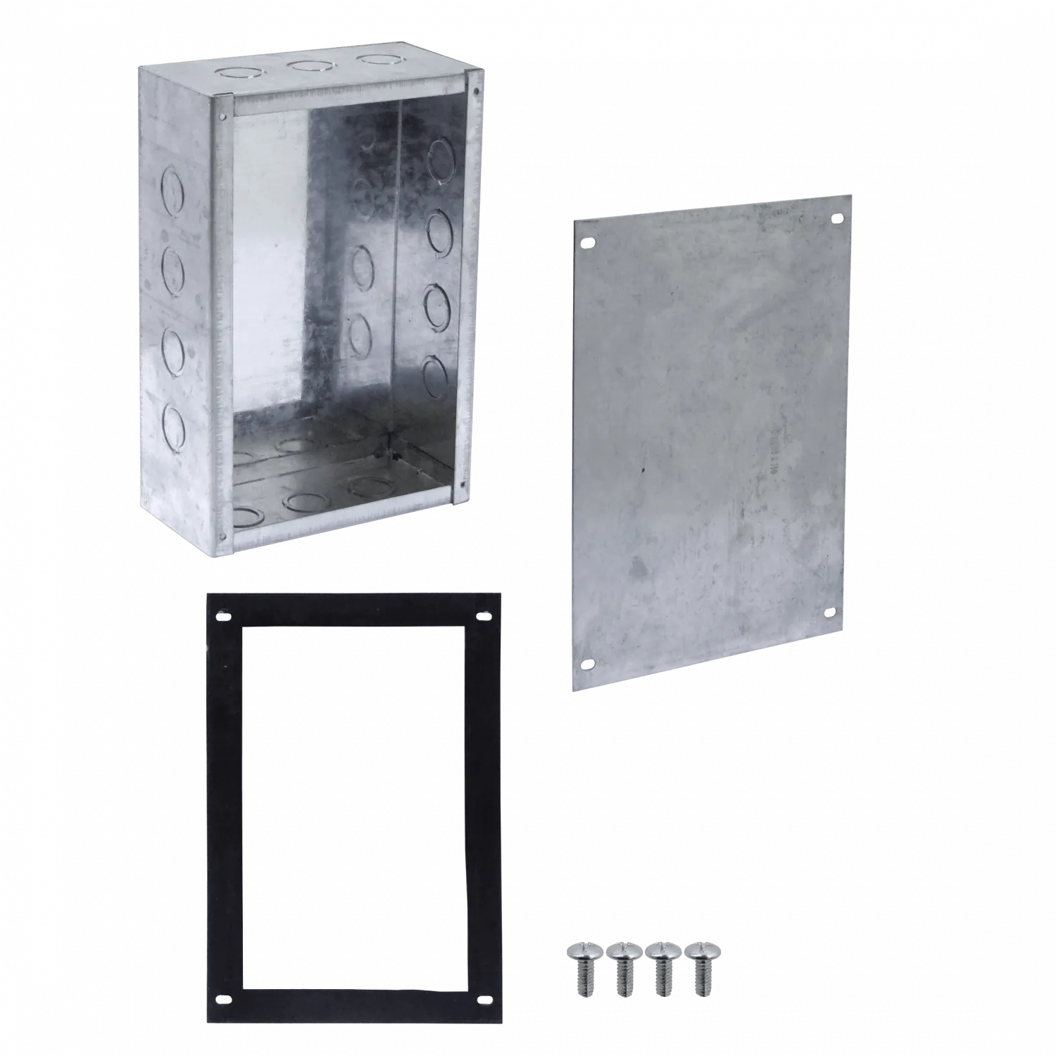 B23 Caja 300x200x100mm c/Tapa-305x205mm Zincada Metalica 3