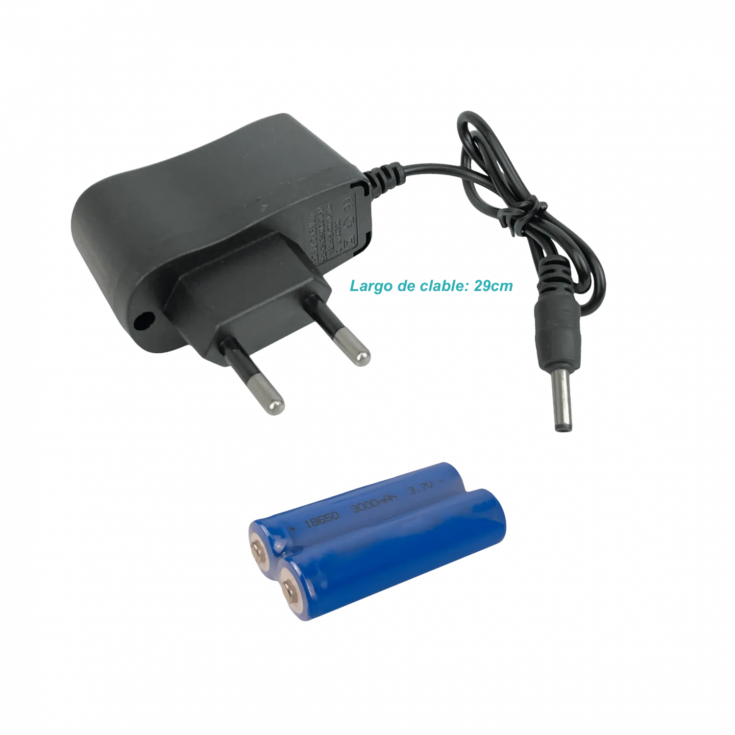 Linterna 1-LED Cintillo p/Cabeza inc-Pila-18650 Litio Recargable 5