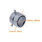 50mm Union EMT a Flexible Conduit Adaptador Metalico 35-49mm a 37mm - Miniatura 2