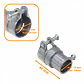 1/2-Pulg Union EMT a Flexible Conduit Adaptador Metalico 15-19/22-25mm - Miniatura 2