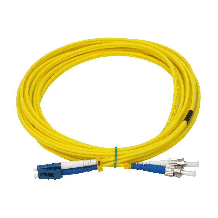 5mt LC-ST/UPC MonoModo SM Duplex Jumper Cable Fibra 9/125um 3mm LSZH 2