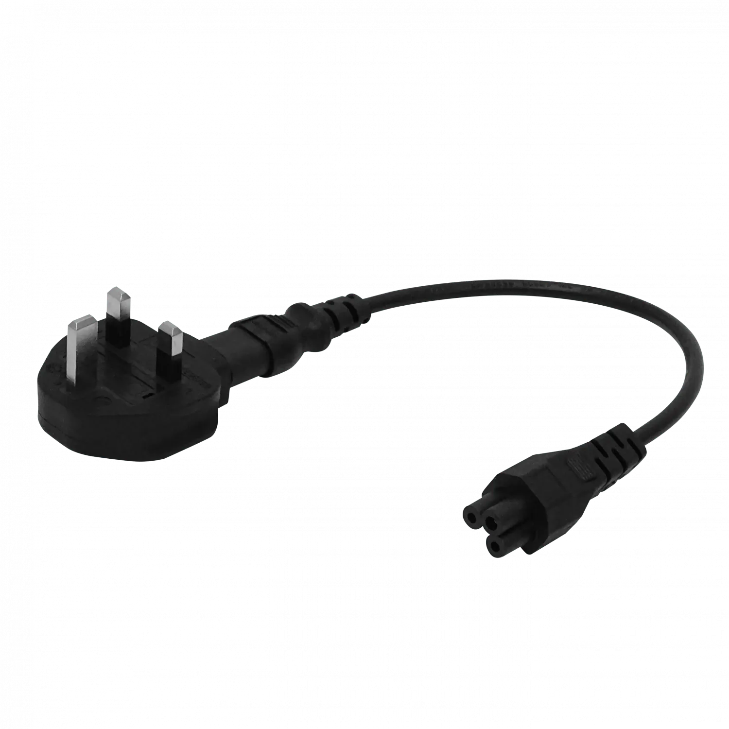 UK-Macho/C7-Hembra + Cable Trebol-C5-Hembra C7-Macho 0,3mt 30cm 2