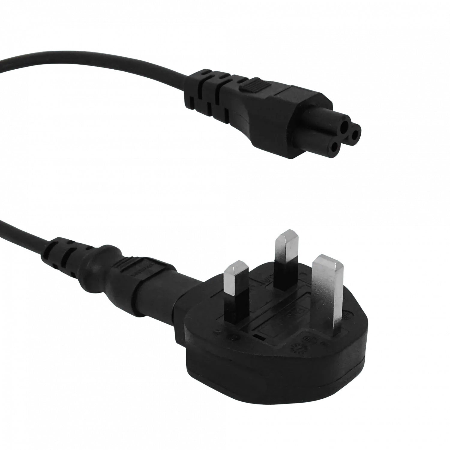 UK-Macho/C7-Hembra + Cable Trebol-C5-Hembra C7-Macho 0,3mt 30cm 4