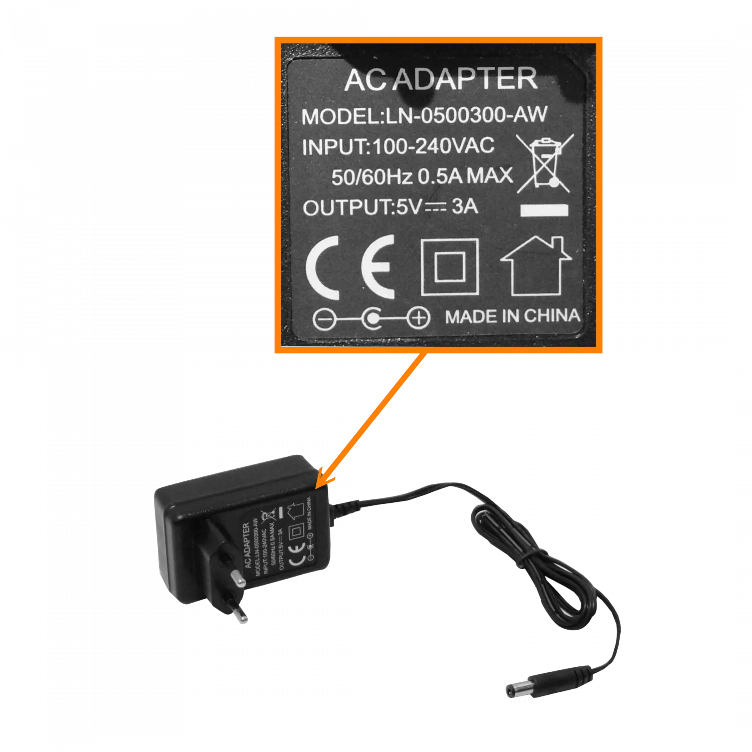 Splitter 1x8 DVI/D/Dual-M 1080p 1-in 8-out inc-5V-3A 165MHz 1920x1440 2