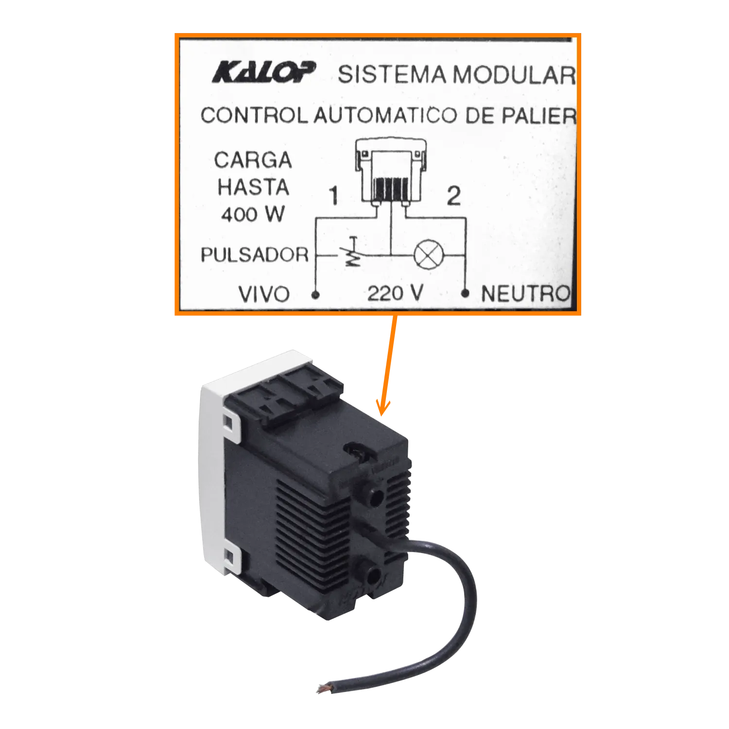 KALOP Temporizador 400W 220VAC Control Automatico de Palier 2