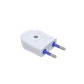 Enchufe Macho Volante Blanco sin-Tierra SL1001 KC44540 KALOP 2P 10A  - Miniatura 3