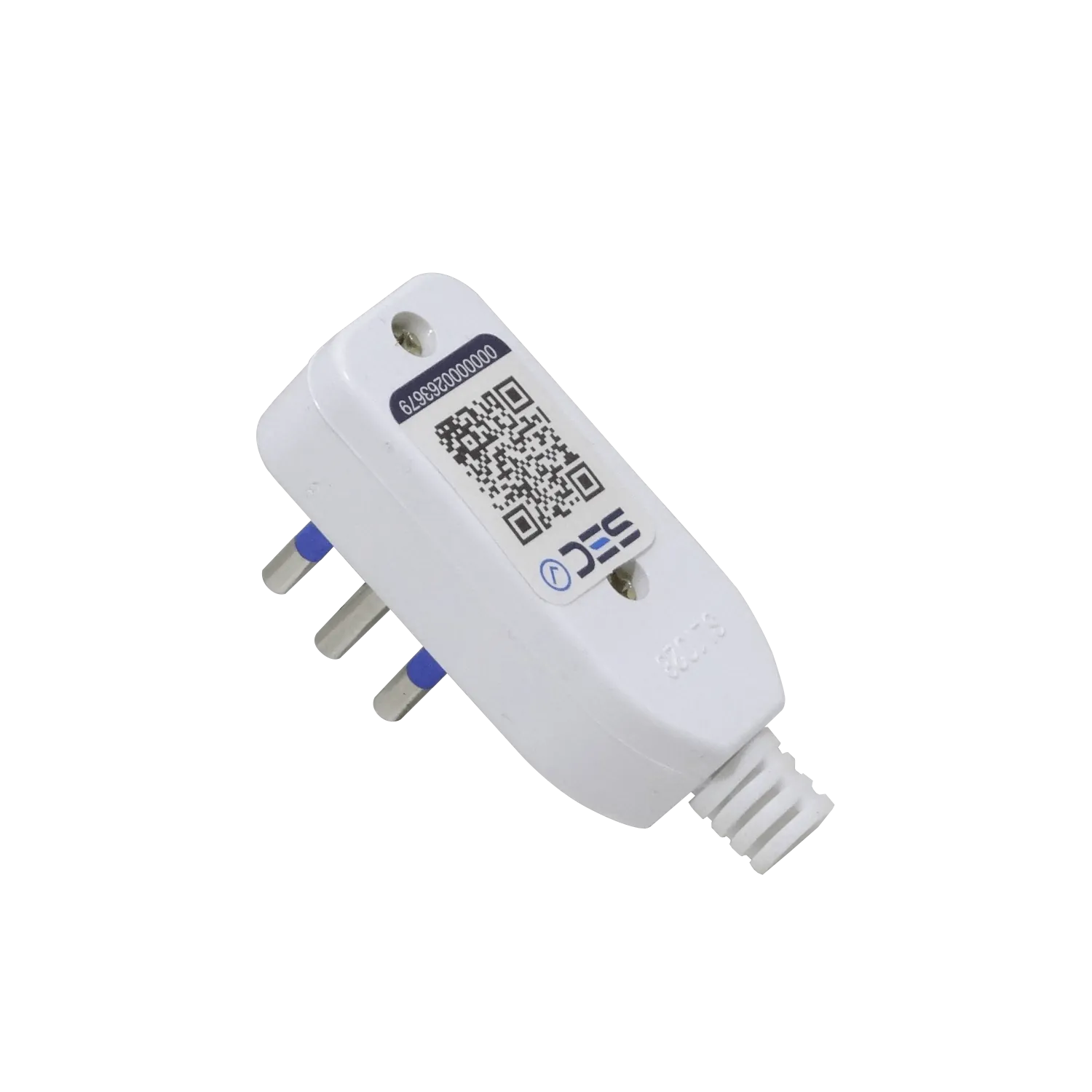 Enchufe Macho Volante Blanco con-Tierra KC44570 KALOP Lateral 2P+T 10A  2