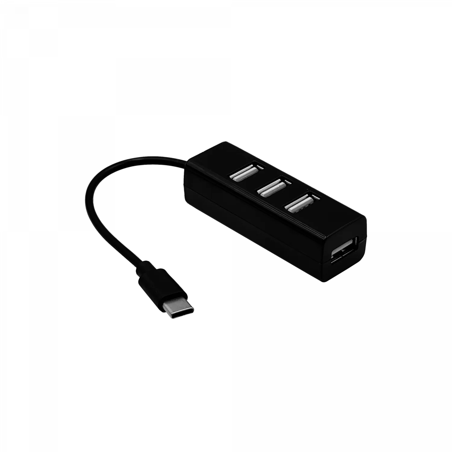 Hub USB 4 puertos USB2.0 conector USB-C cable 10cm 3