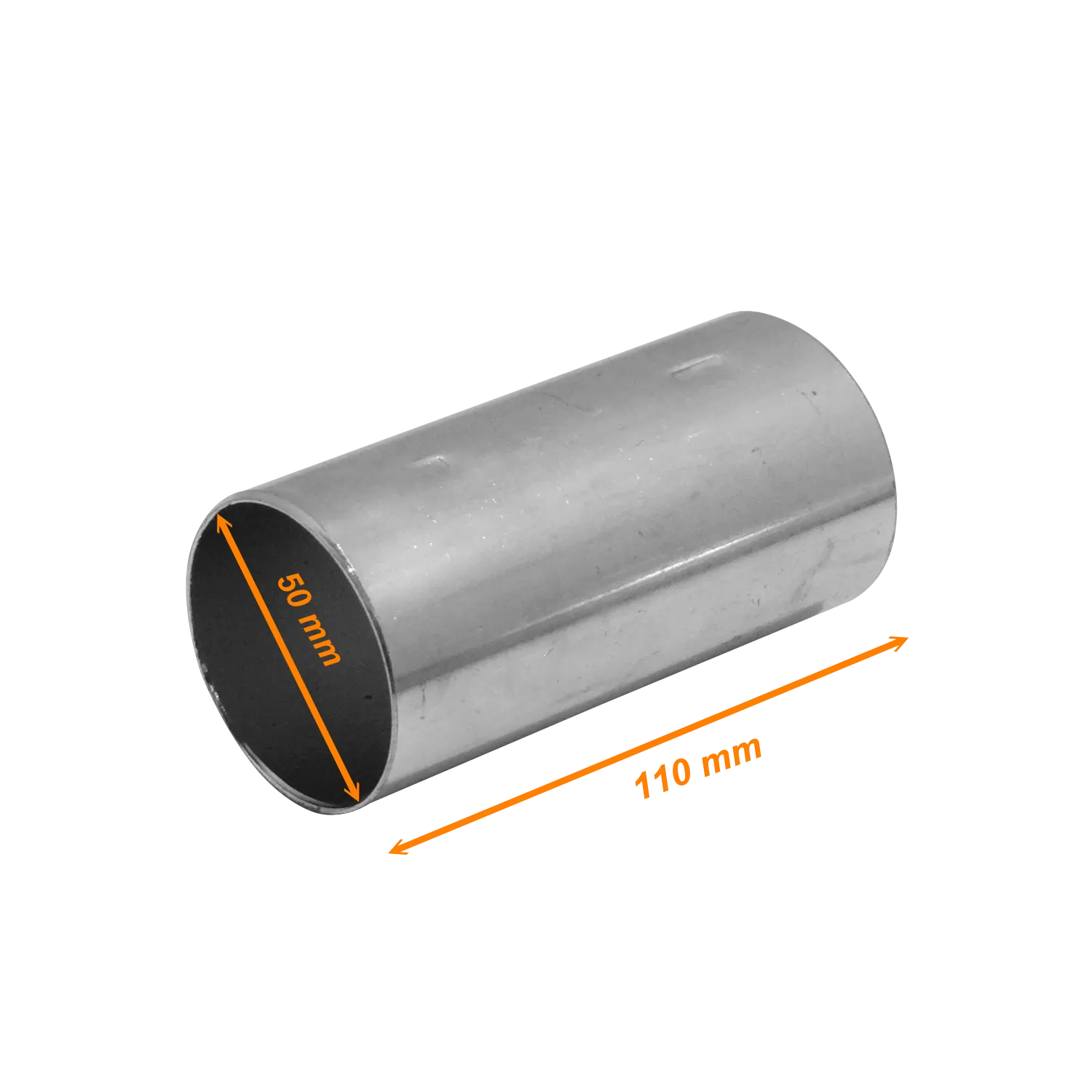 Union zincada Linkchip EMT50 U 50mm para conduit rigido metalico largo 11cm 2