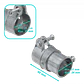 Flexible Conduit Adaptador Metalico 21-24/26-28mm 3/4-Pulg Union EMT a  - Miniatura 2