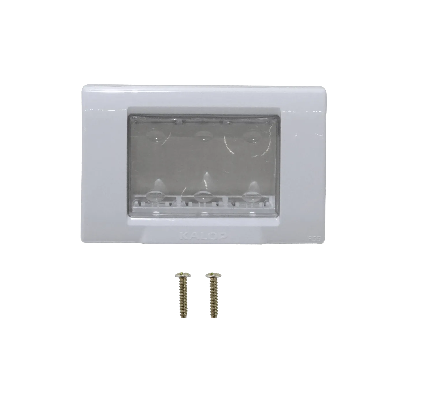 KALOP Tapa Exterior Porta 3-Modulos Gris IP55 3-Puestos Sigma KL42403 4