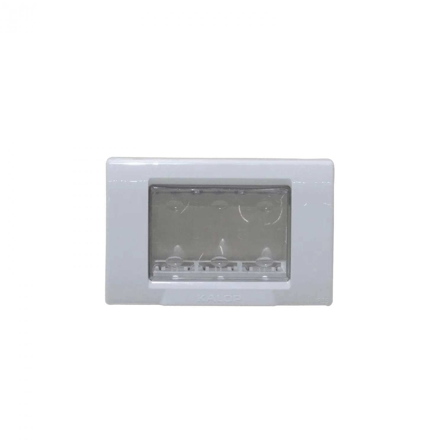 KALOP Tapa Exterior Porta 3-Modulos Gris IP55 3-Puestos Sigma KL42403 2