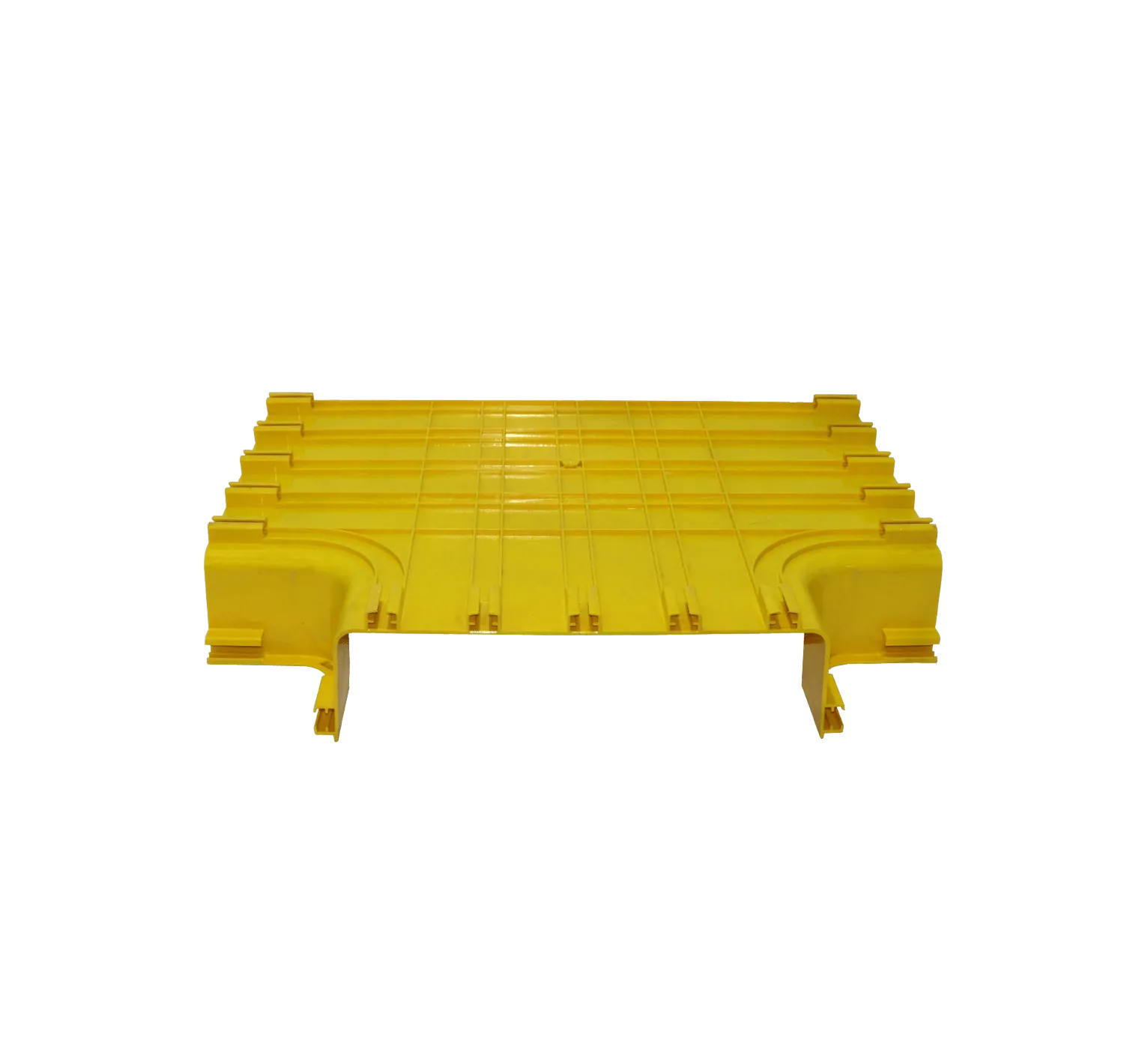 Derivacion Horizontal Tee Amarilla PC+ABS LSZH Macho 360x100mm  3