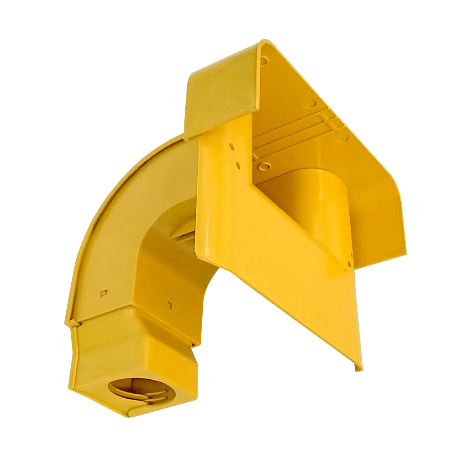 Conexion lateral para 120/240/360x100mm Amarilla PC+ABS LSZH CCA-KMFM.  3