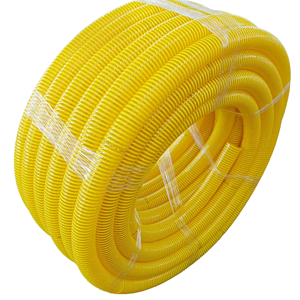 Tubo 55mm Manguera Flexible Abierta Amarilla PC+ABS LSZH 25mt  3