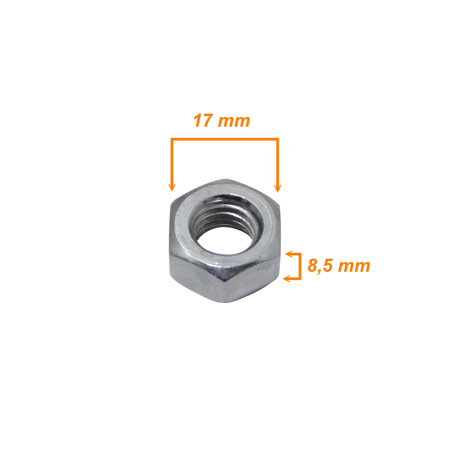 Tuerca Hexagonal-17mm alt-8,5mm 1-und compatible cn Sinfin M10-230 M10  2