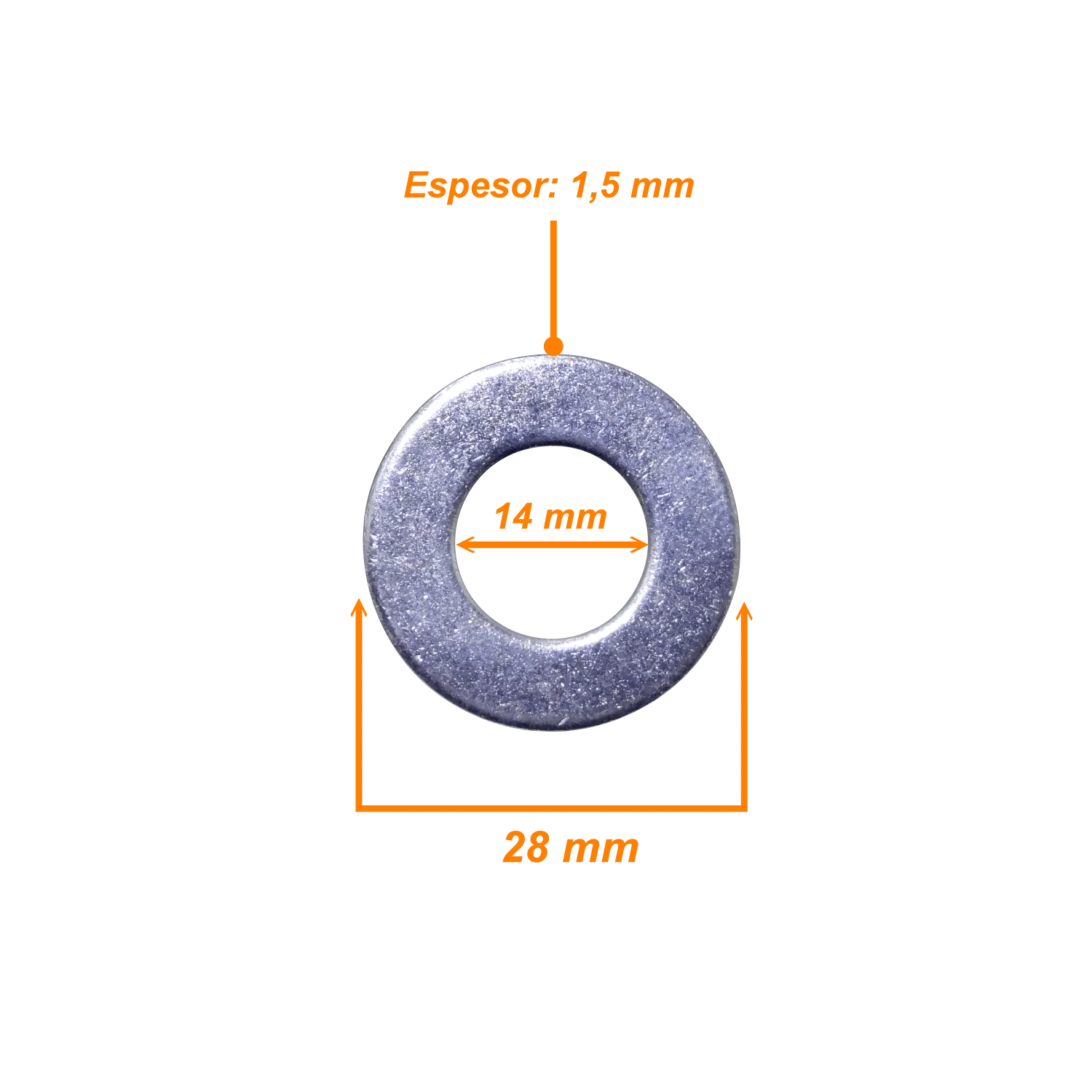 Golillas 10-unids 28x14x1,5mm compatible con Sinfin M14-230 M14  2
