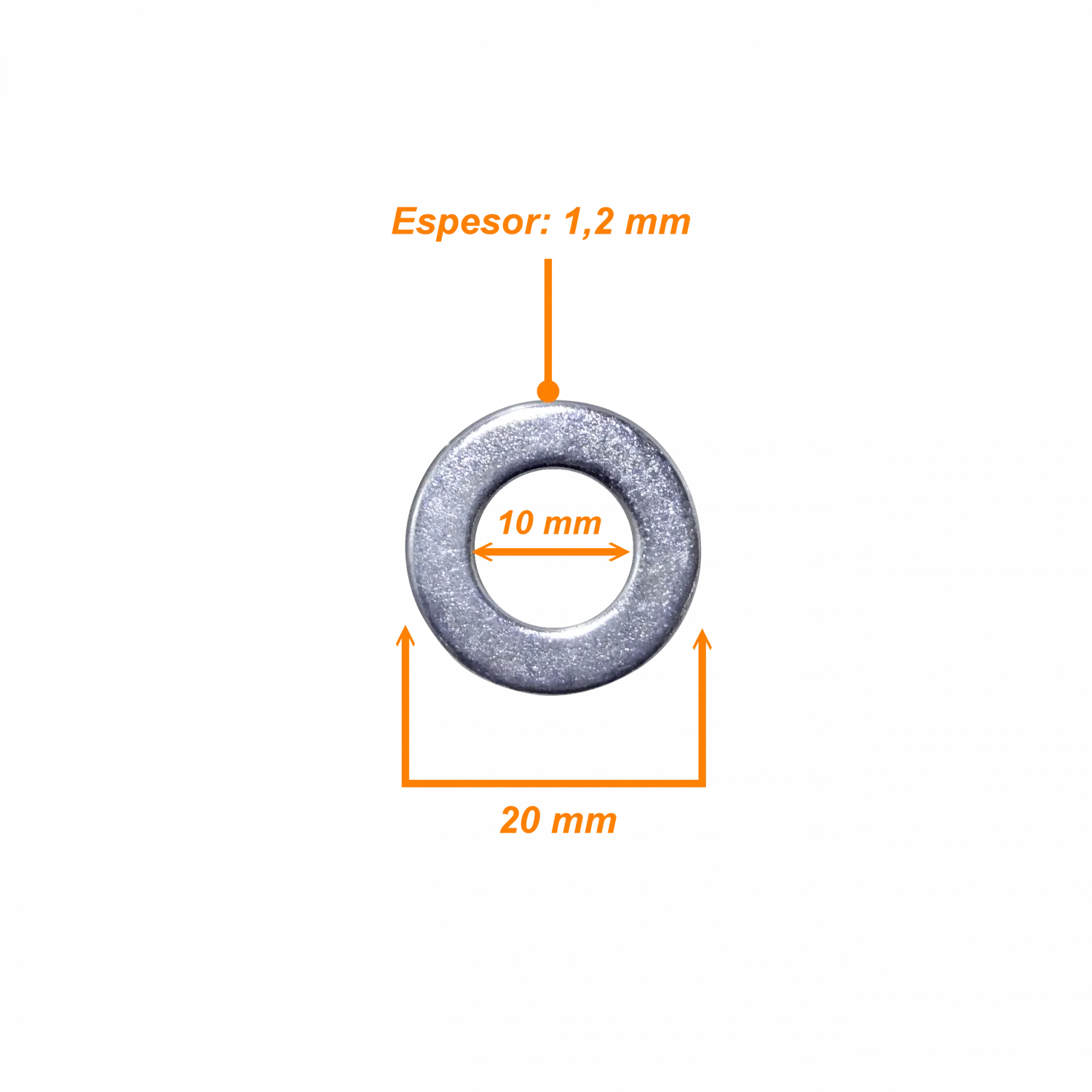 M10 Golillas 10-unids 20x10x1,2mm compatible con Sinfin M10-230 3