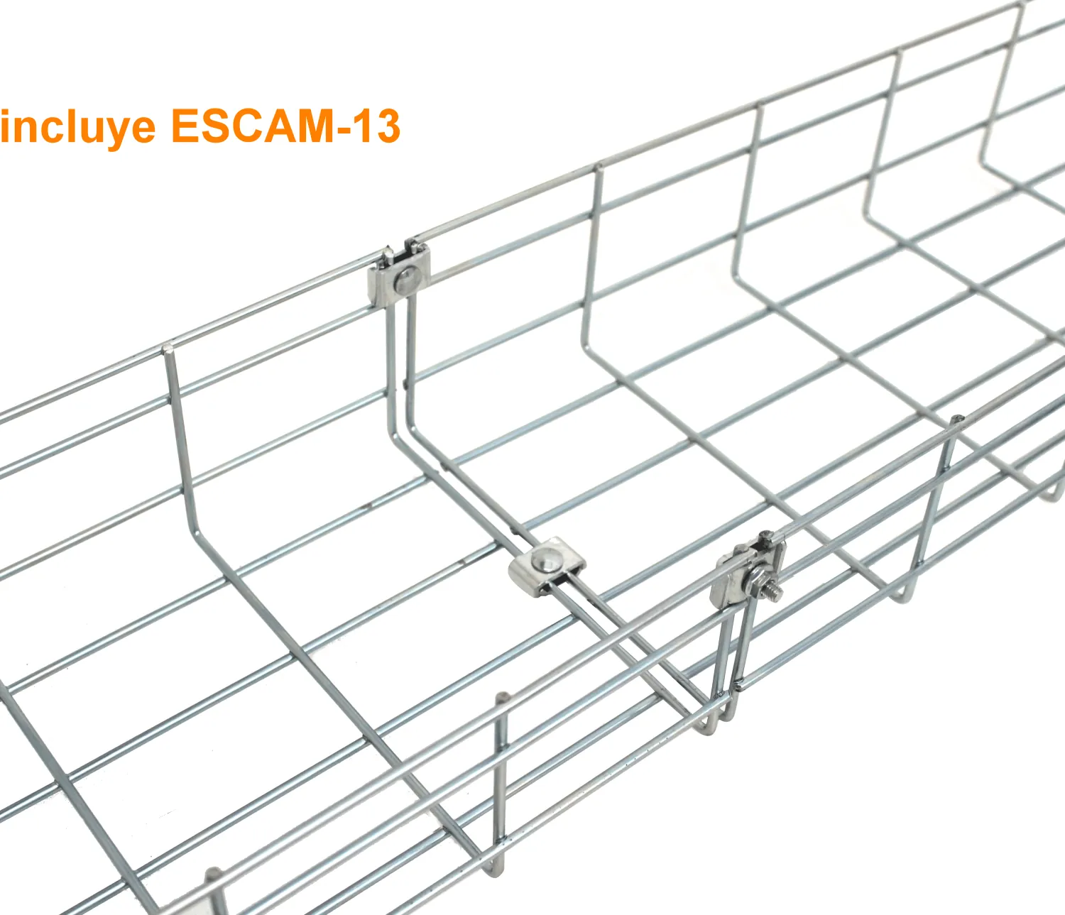 1 Un Kit Eclisa Union EZ para Escalerilla Canasto Malla Hilo  2