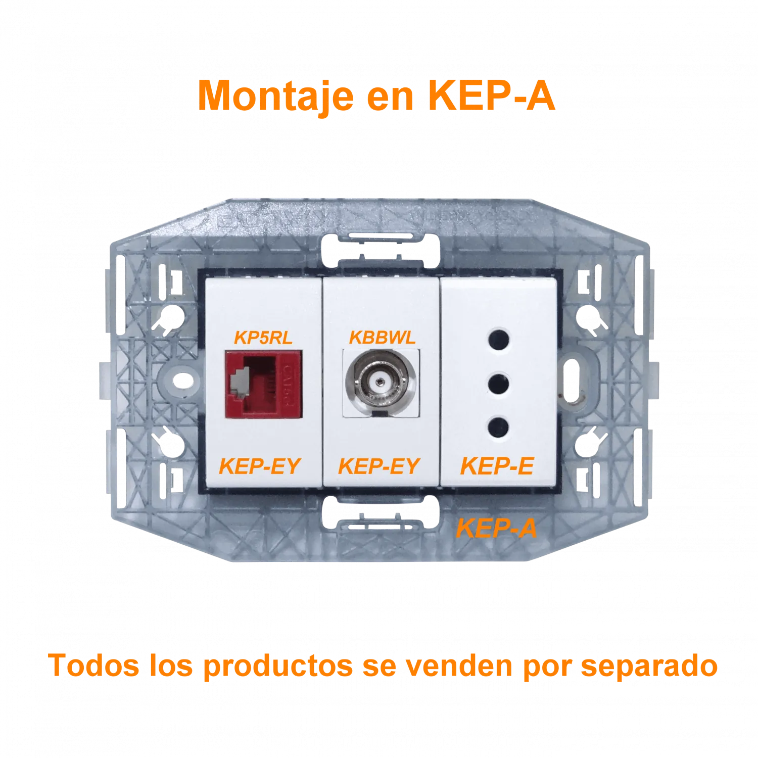 Modulo Vacio requiere bastidor KEP-A KALOP Blanco 1-Keystone  3